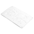 6 Grid Airplane Shape Mold Silicone Baking Chocolate Cake Decoration Mold for Kitchen Home
