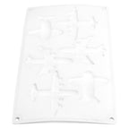 6 Grid Airplane Shape Mold Silicone Baking Chocolate Cake Decoration Mold for Kitchen Home