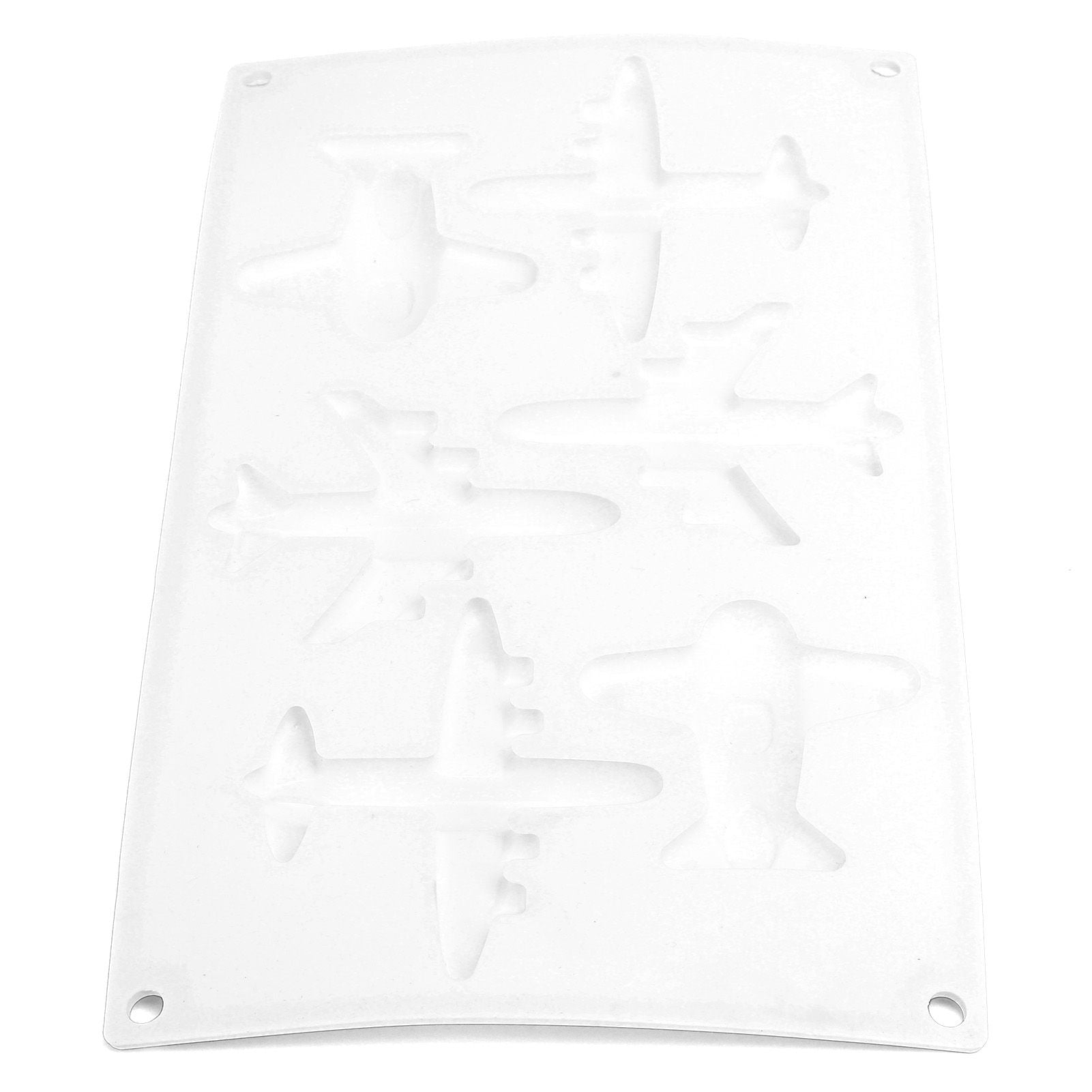 6 Grid Airplane Shape Mold Silicone Baking Chocolate Cake Decoration Mold for Kitchen Home
