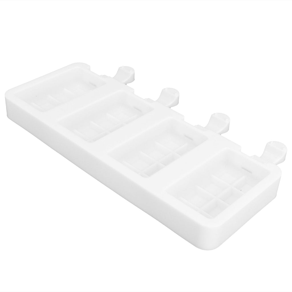 Silicone Ice Cream Mold 4 Cavities DIY Ice Bar Maker Mould for Kitchen Tool SuppliesS
