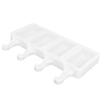 Silicone Ice Cream Mold 4 Cavities DIY Ice Bar Maker Mould for Kitchen Tool SuppliesS