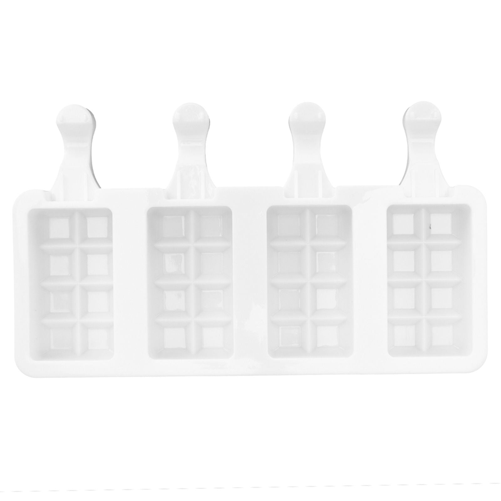 Silicone Ice Cream Mold 4 Cavities DIY Ice Bar Maker Mould for Kitchen Tool SuppliesS
