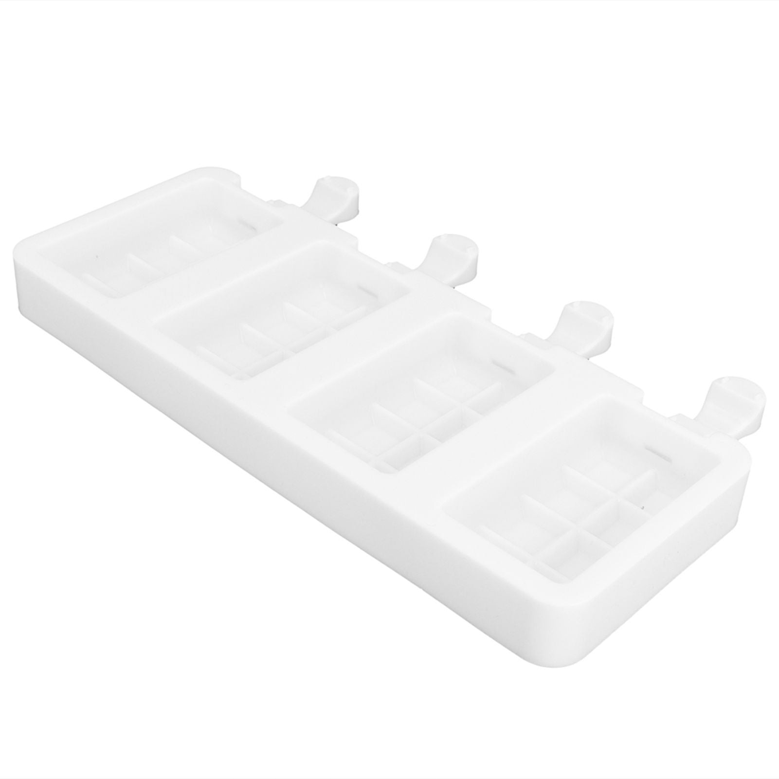 Silicone Ice Cream Mold 4 Cavities DIY Ice Bar Maker Mould for Kitchen Tool SuppliesL