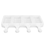 Silicone Ice Cream Mold 4 Cavities DIY Ice Bar Maker Mould for Kitchen Tool SuppliesL