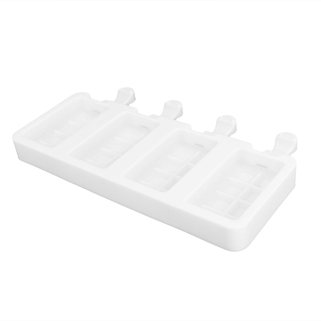 Silicone Ice Cream Mold 4 Cavities DIY Ice Bar Maker Mould for Kitchen Tool SuppliesL
