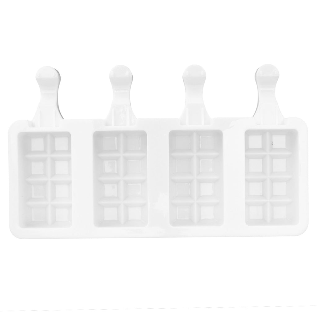 Silicone Ice Cream Mold 4 Cavities DIY Ice Bar Maker Mould for Kitchen Tool SuppliesL