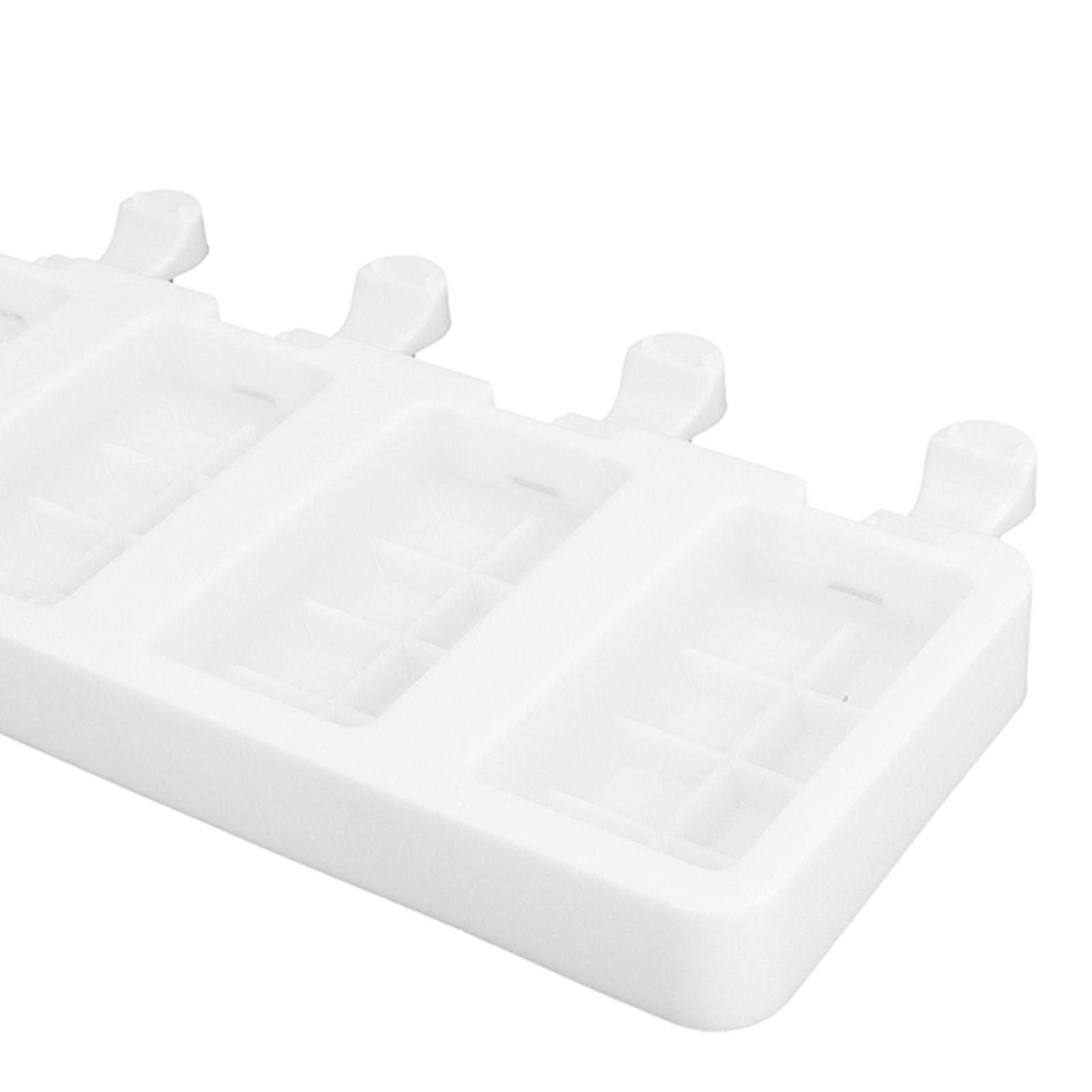 Silicone Ice Cream Mold 4 Cavities DIY Ice Bar Maker Mould for Kitchen Tool SuppliesL