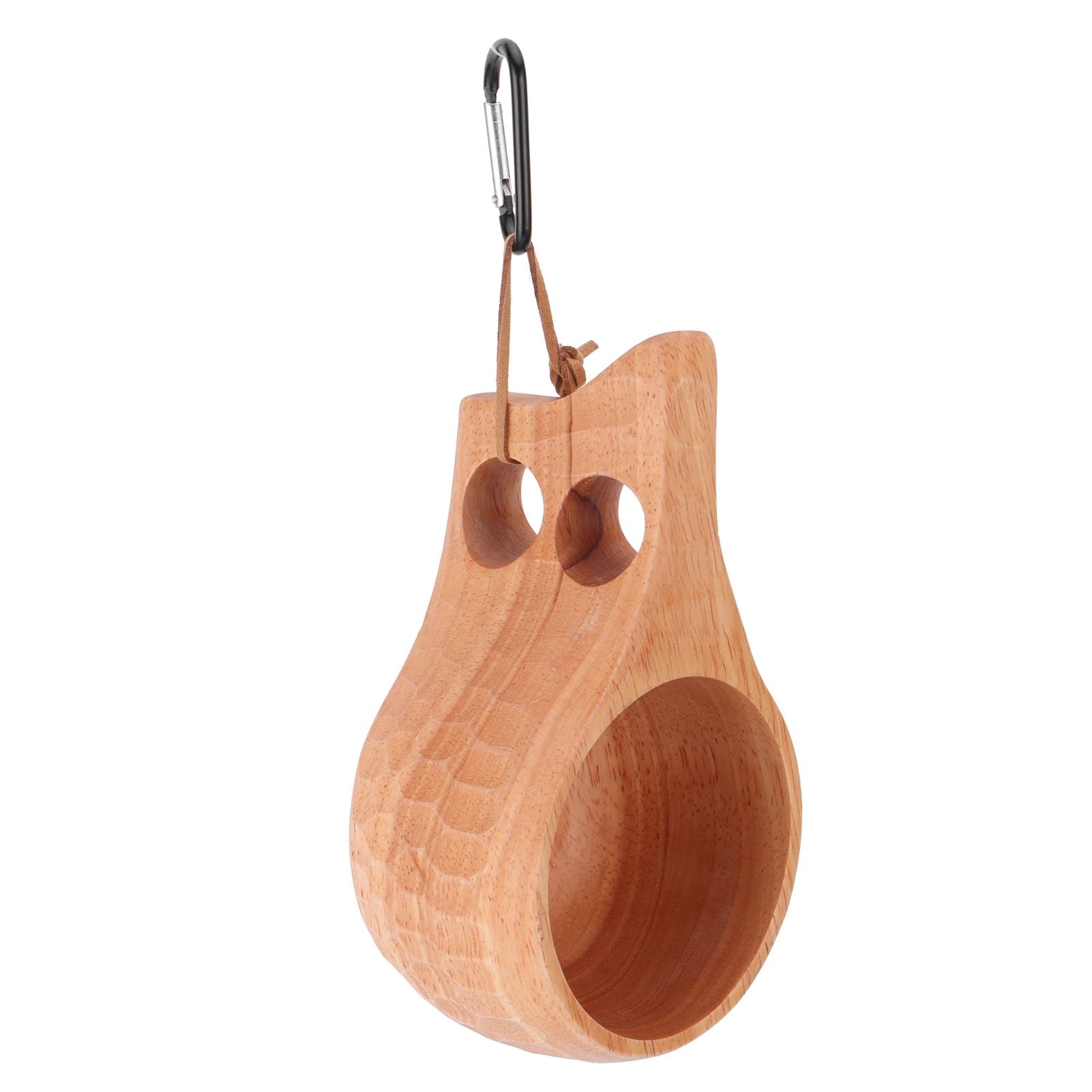 200ml Wooden Cup Portable Nordic Style Milk Coffee Mug with Hanging Buckle for Home OutdoorType 2