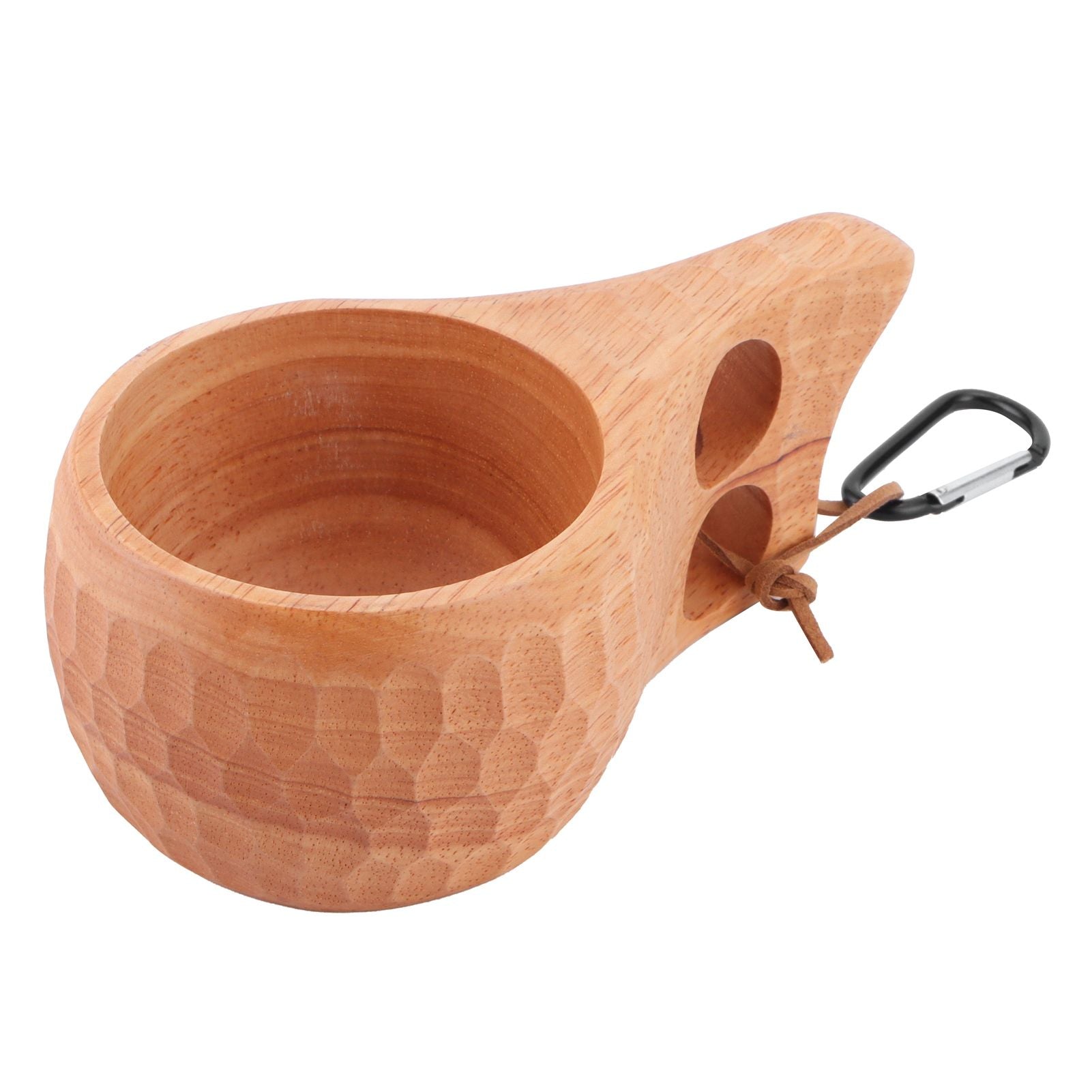 200ml Wooden Cup Portable Nordic Style Milk Coffee Mug with Hanging Buckle for Home OutdoorType 2