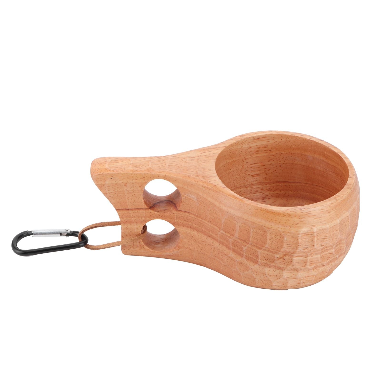 200ml Wooden Cup Portable Nordic Style Milk Coffee Mug with Hanging Buckle for Home OutdoorType 2