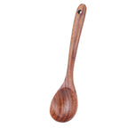 Teak Soup Spoon with Long Handle Food Grade Household Spoon for Home Restaurant Hotel
