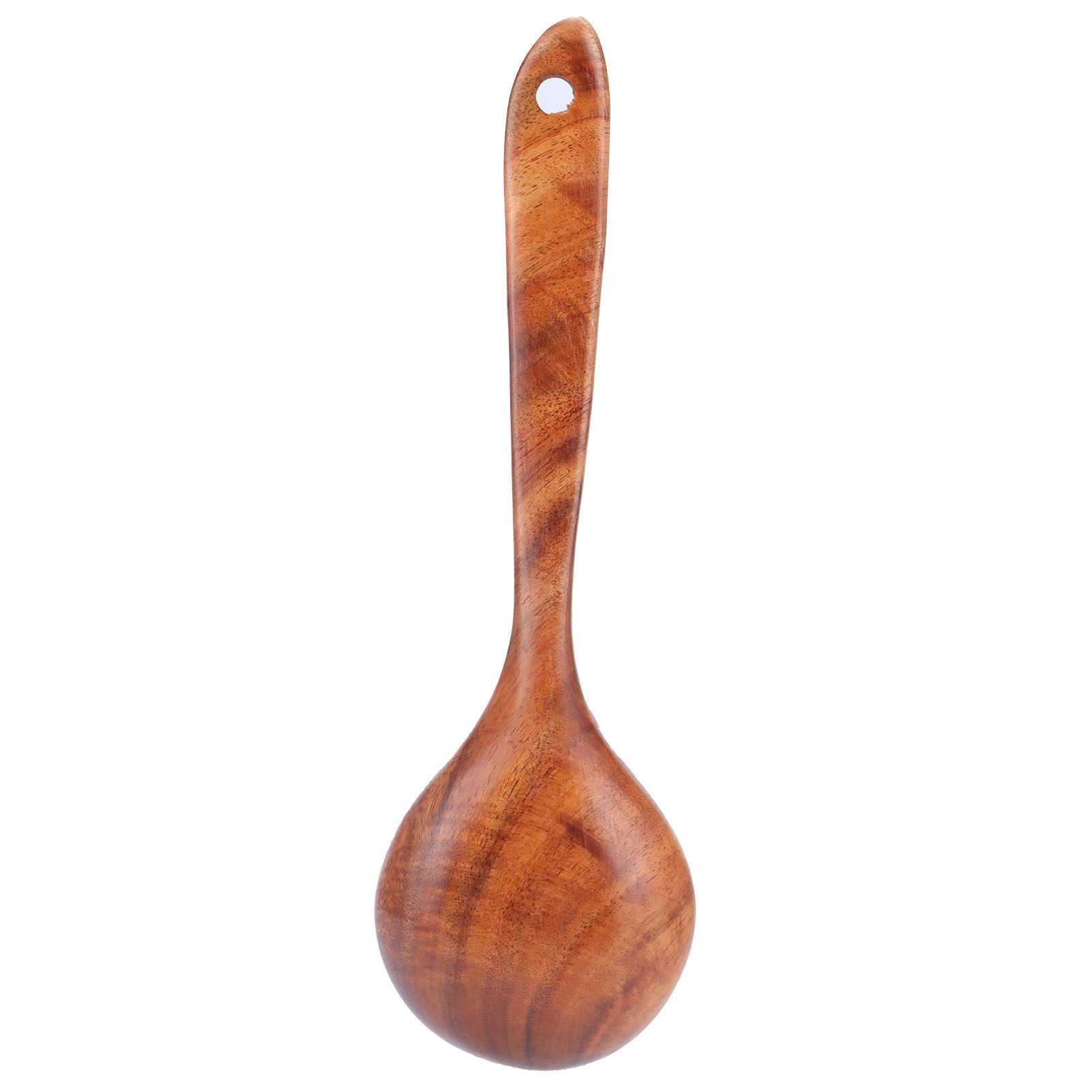 Wooden Spoon AntiScald Cooking Hot Pot Soup Spoon with Long Handle for Home Kitchen