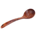 Wooden Spoon AntiScald Cooking Hot Pot Soup Spoon with Long Handle for Home Kitchen