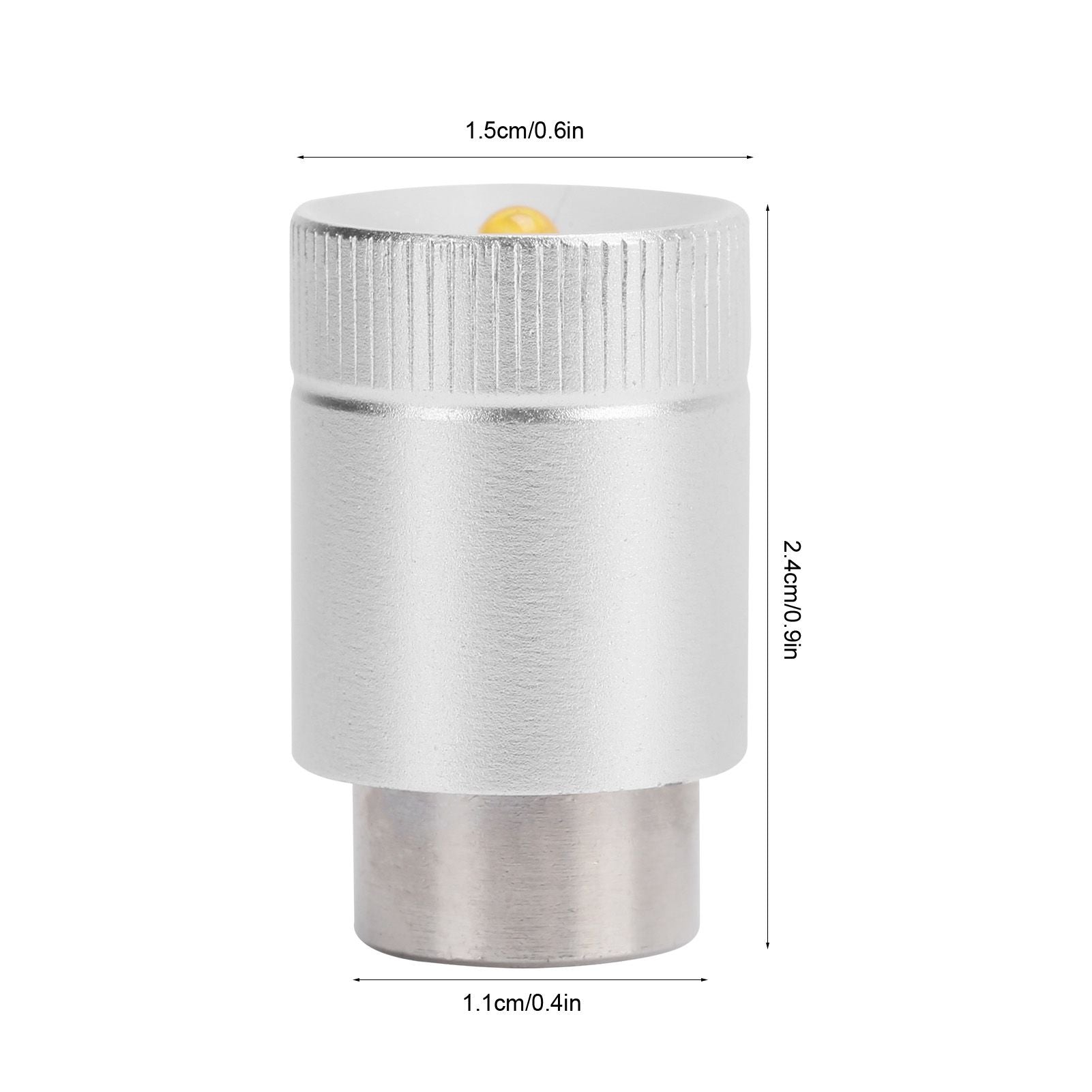LED Bulb 3W Highlight P13.5S Flashlight Light Bulb Headlamp Electric Torch AccessoryWarm White DC 3V 3000K