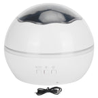 LED Night Light Romantic Projection Lamp 8 Color Modes Bedroom Decoration USB Battery PoweredWhite