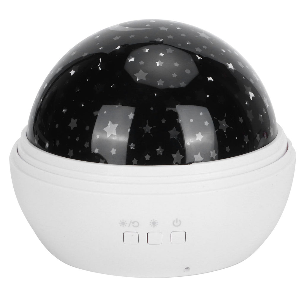 LED Night Light Romantic Projection Lamp 8 Color Modes Bedroom Decoration USB Battery PoweredWhite