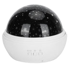 LED Night Light Romantic Projection Lamp 8 Color Modes Bedroom Decoration USB Battery PoweredWhite
