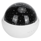 LED Night Light Romantic Projection Lamp 8 Color Modes Bedroom Decoration USB Battery PoweredWhite