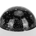 LED Night Light Romantic Projection Lamp 8 Color Modes Bedroom Decoration USB Battery PoweredWhite