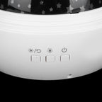 LED Night Light Romantic Projection Lamp 8 Color Modes Bedroom Decoration USB Battery PoweredWhite