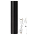 USB Flashlight Waterproof Portable Aluminum Alloy Electric Torch for Night Cycling