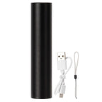 USB Flashlight Waterproof Portable Aluminum Alloy Electric Torch for Night Cycling