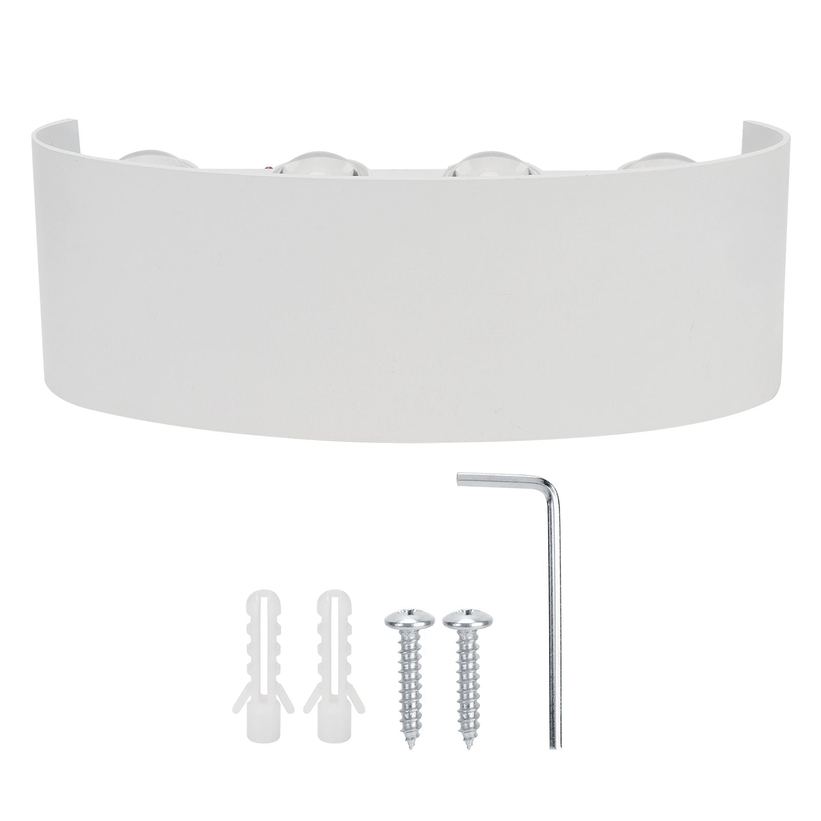 8LED 8W Wall Sconce Waterproof Wall Light for Outdoor Indoor Lighting AC85-265V Warm Light