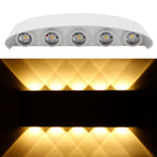 10LED 10W Wall Light Waterproof Wall Sconce for Indoor Outdoor Lighting AC85-265V Warm Light