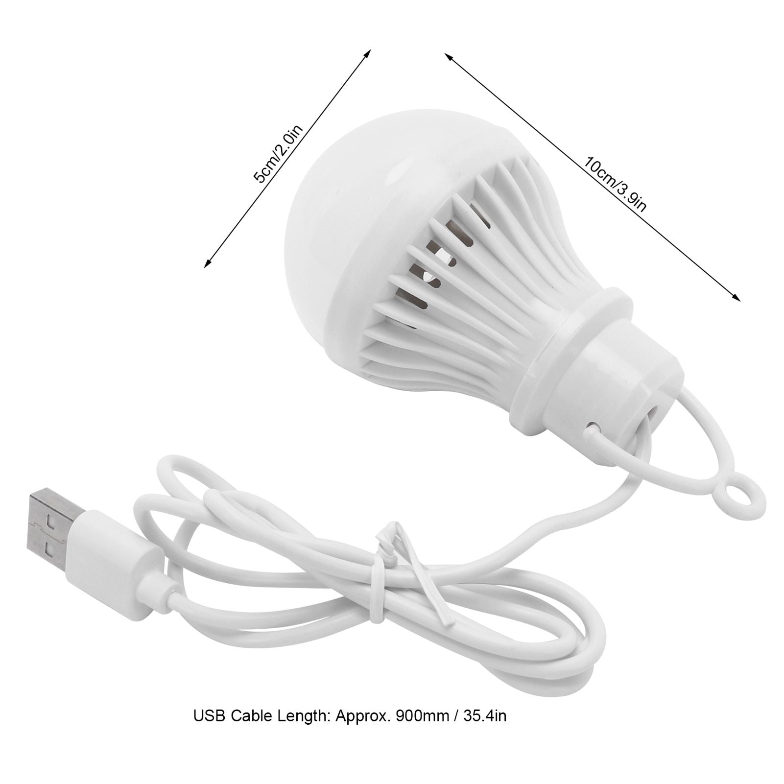 5W USB Low Voltage LED Bulb Light Family Emergency Bulb 5V for Outdoor Camping White Light