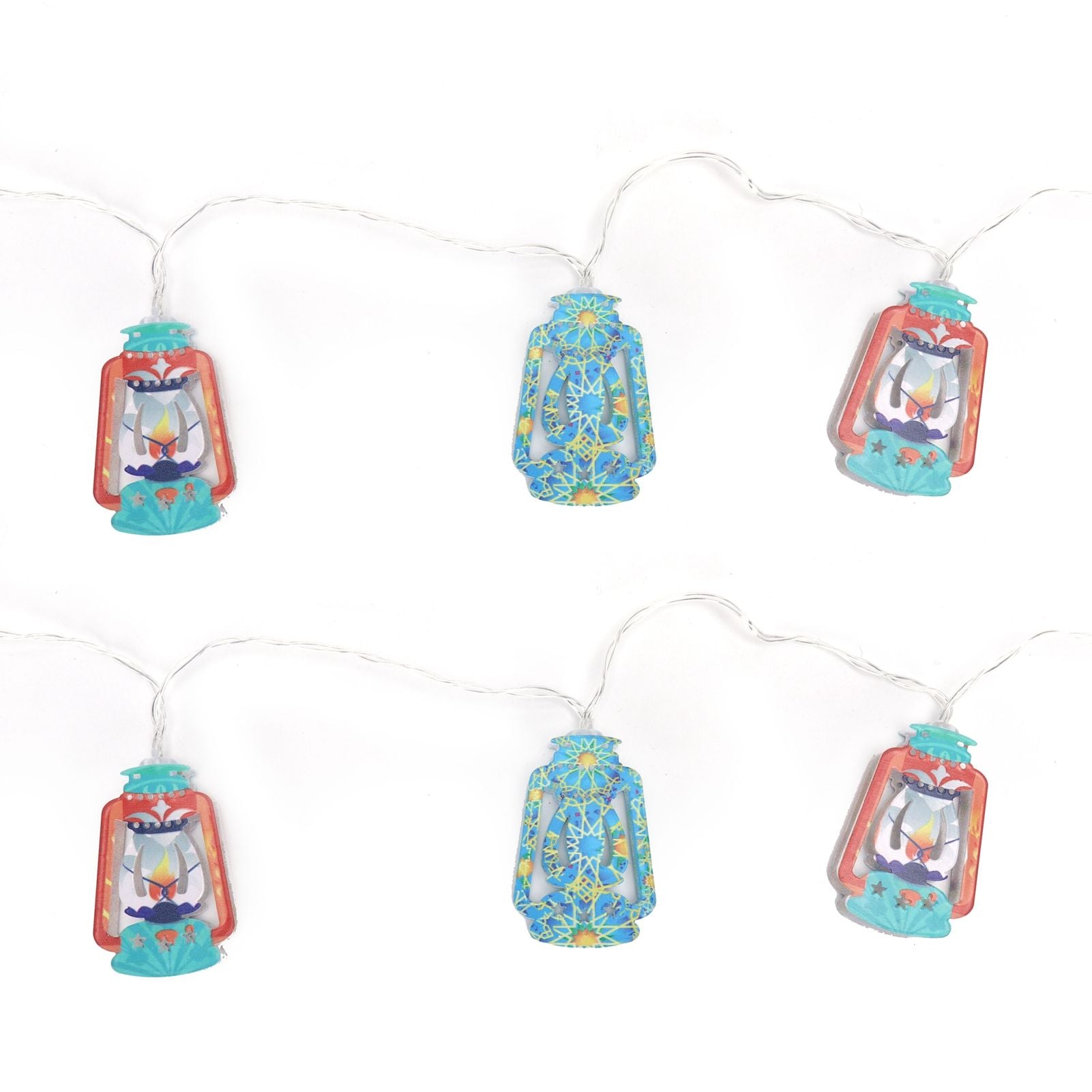 1.5M Muslim Ramadan Light Kerosene Lamp Shaped 10LED Decorative String Light Hanging Party Decor
