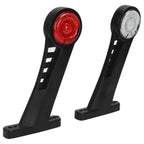 2PCS Dual Color 28LED Truck Side Marker Lamp 24V Warning Signal Light Car Trailer Taillight