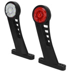 2PCS Dual Color 28LED Truck Side Marker Lamp 24V Warning Signal Light Car Trailer Taillight