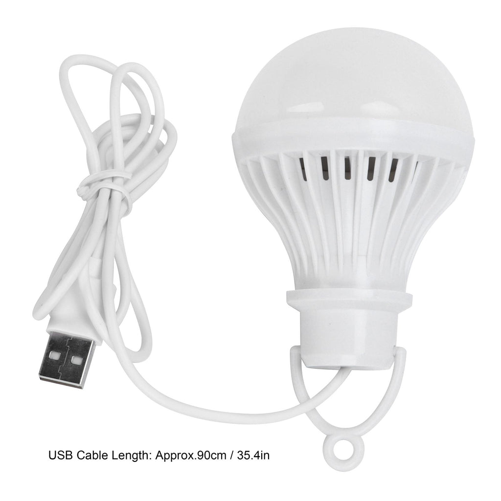 Portable USB LED Energy Saving Lamp Bulb LED Emergency Light for Outdoor Camping 5V 7W