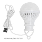 Portable USB LED Energy Saving Lamp Bulb LED Emergency Light for Outdoor Camping 5V 7W