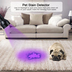 Pet Urine Detector Light Handheld UV Black Light Flashlight Portable Dog Cat Urine Carpet Detec