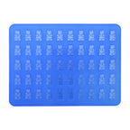 50 Cavities Chocolate Ice Tray Bear Silicone Mould Maker Baking Candy Mold Tool Royal Blue