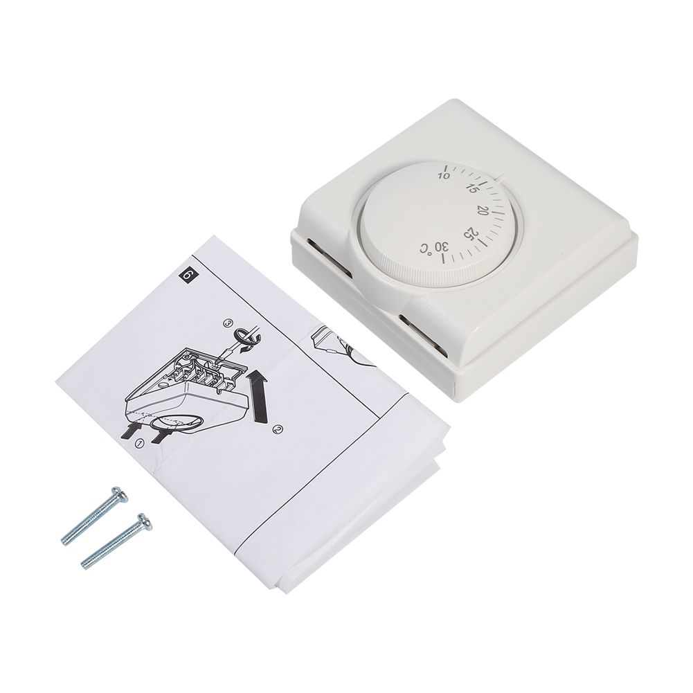 220V Room Mechanical Temperature Controller Thermostat Switch For Central Air Conditioning New