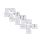 5Pcs L Shape 4pin 10mm Solderless Corner Connectors Adapters For RGB 5050 LED Strip Lights