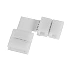 5Pcs L Shape 4pin 10mm Solderless Corner Connectors Adapters For RGB 5050 LED Strip Lights