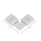 5Pcs L Shape 4pin 10mm Solderless Corner Connectors Adapters For RGB 5050 LED Strip Lights