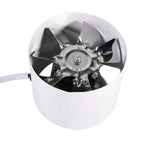 Inline Duct Fan Exhaust Ventilation Home Indoor Air Vent Cooling Steel Blade 220V 20W