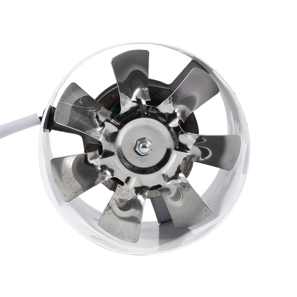 Inline Duct Fan Exhaust Ventilation Home Indoor Air Vent Cooling Steel Blade 220V 20W