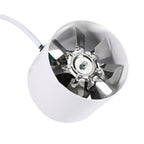 Inline Duct Fan Exhaust Ventilation Home Indoor Air Vent Cooling Steel Blade 220V 20W