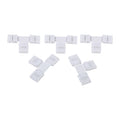 5Pcs Solderless 4pin Clip on Connectors Adapters for 10mm RGB 5050 LED Strip Light (T Shape)