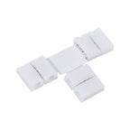 5Pcs Solderless 4pin Clip on Connectors Adapters for 10mm RGB 5050 LED Strip Light (T Shape)