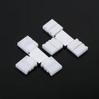 5Pcs Solderless 4pin Clip on Connectors Adapters for 10mm RGB 5050 LED Strip Light (T Shape)