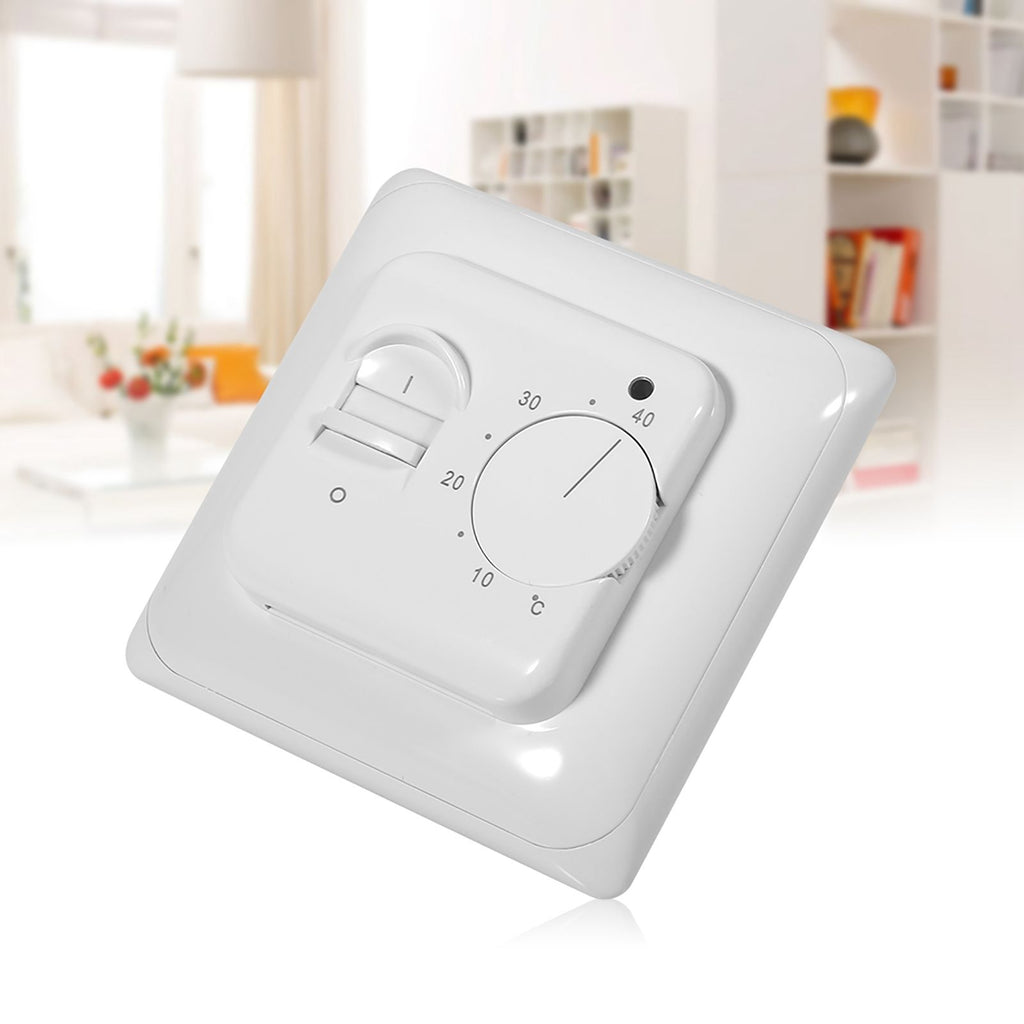 Room Floor Mechanical Manual Heating Thermostat Air Condition Temperature Control Switch 220V