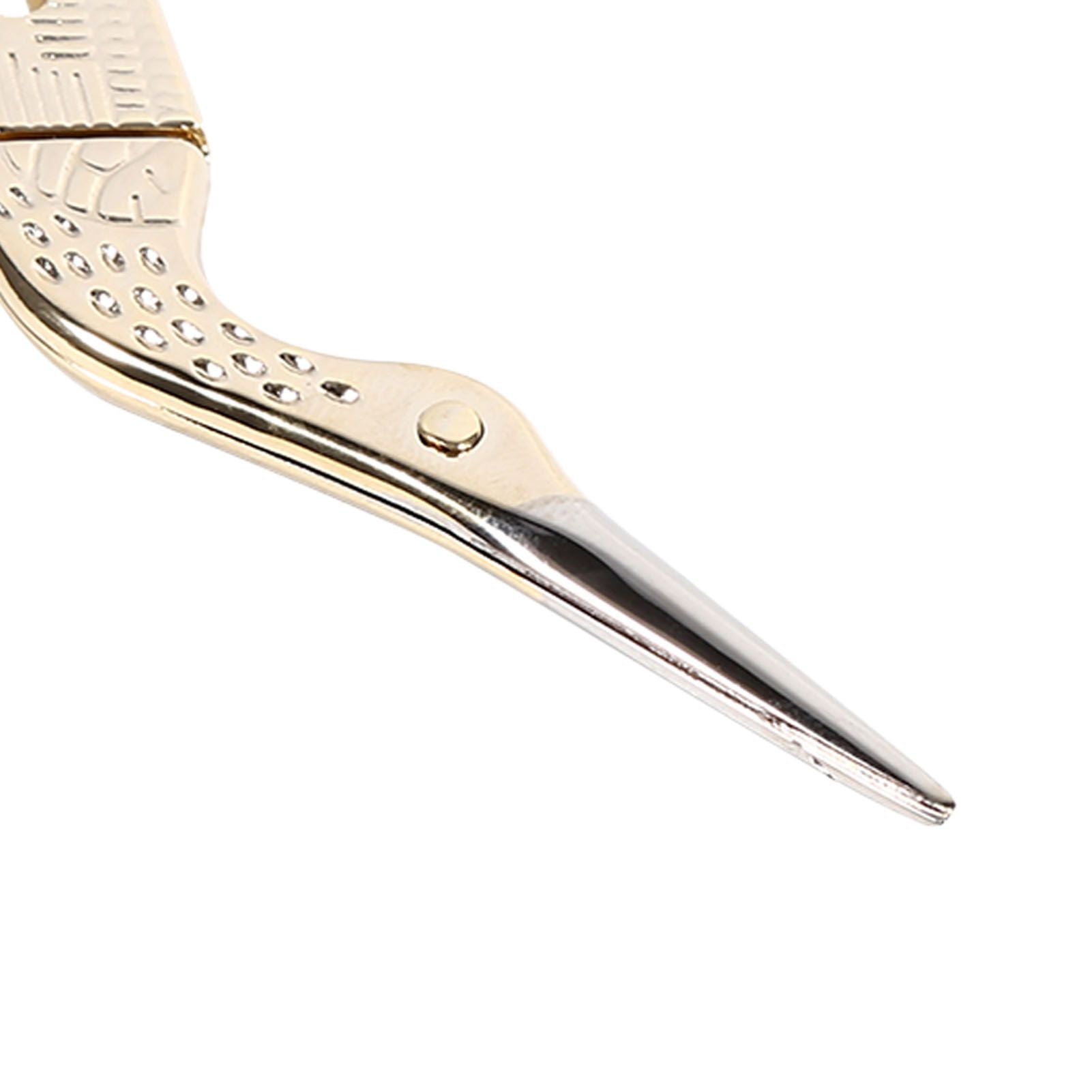 1Pc Stainless Steel Embroidery Sewing Tools Crane Shape Shears Cross Stitch Scissors Gold