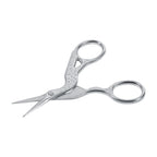 1Pc Stainless Steel Embroidery Sewing Tools Crane Shape Shears Cross Stitch Scissors Silver