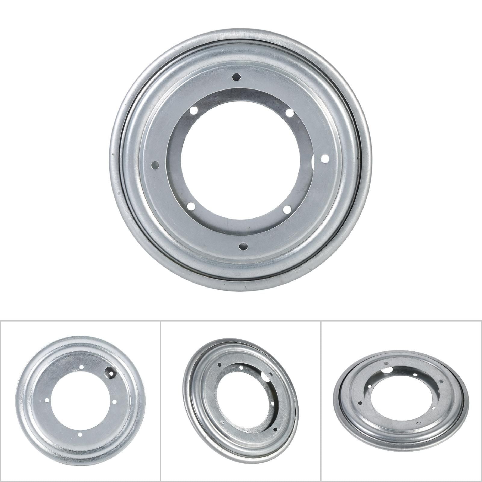 Heavy Duty Round Galvanized Lazy Susan Turntable Bearing Rotating Swivel Plate(5.5" Silver)